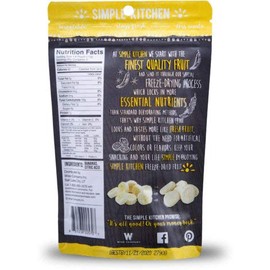 ReadyWise Simple Kitchen Freeze-Dried Bananas, Gluten-Free Banana Chips, 24 Servings, Pack of 6