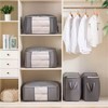 TR&Home Foldable Breathable Fabric Storage Bag with Clear Window for