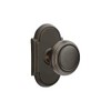 Emtek Passage Set, Style 8 Rosette, Norwich Knob, Oil Rubbed