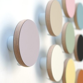 bomidé Bomidè Wall Hook Round in Various Colours (Purple)