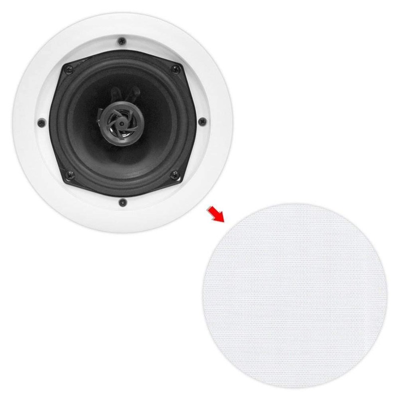 Pyle PDIC61RD 6.5" 200W in-Ceiling/Wall Speaker System, 12 Pack –