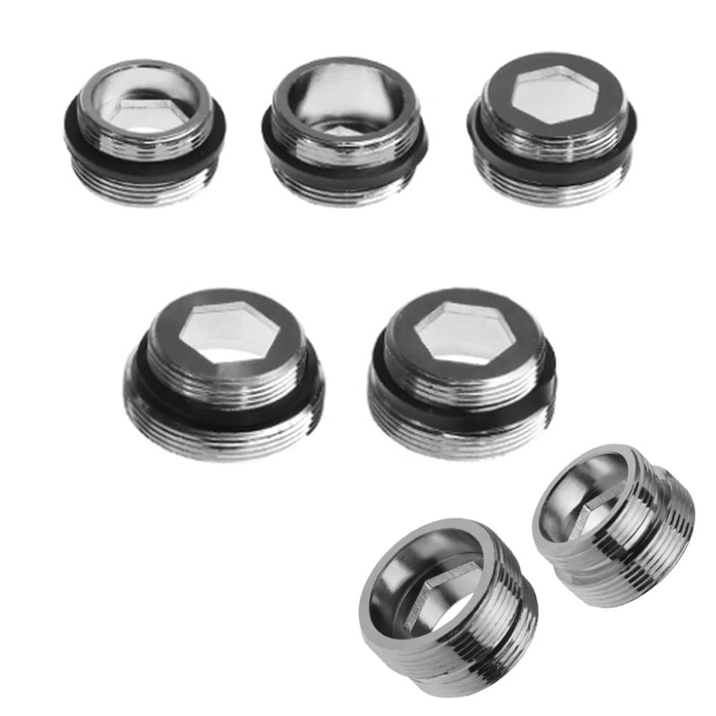 2 Pack 22mm NPT Male to Male Tap Connector Aerator