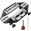 Aluminum Door Hinge Template Jig - Precise Woodworking Slotting Locator,