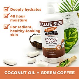 Palmers Coconut Oil Formula Body Lotion  Locin Corporal Hidratante Coco con Extracto de Caf Verde y Vitamina E, Humectacin 48 Horas,...               