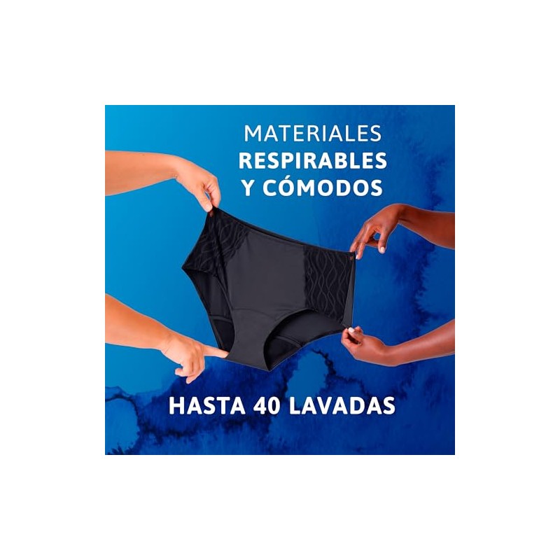 Tena Ropa Interior Lavable Corte Clásico Bajo Beige, Talla Extra