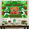 Football 12th Birthday Backdrop for Boys 12th Bday Party Supplies