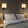 BTY Modern Wall Sconces Set of 2, Wall Lamps Bedroom