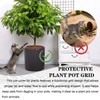 SGYUNQ Plant Pot Grid Soil Protector Covers Cuttable Flower Protector