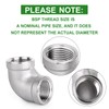TAISHER 2 Pieces 304 Stainless Steel 90 Degree Elbow Fittings