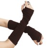 LassZone Women's Elbow Length Knitted Arm Warmers Long Sleeve Thin