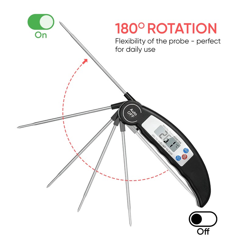 Albert Austin Instant Read Food Thermometer Digital Food Cooking Meat