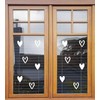 26 Valentines Heart Stickers - White Window Vinyl Static Cling