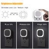 YUNLEX 2 Pack Plug in Dimmable Night Light, Auto Dusk