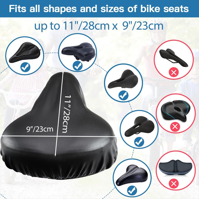 Bicycle Seat Waterproof Sunproof Dustproof Protective Cover Washable Seat Cover