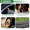 X AUTOHAUX Universal Tire Valve Stem Caps, 17mm, Aluminum Alloy,