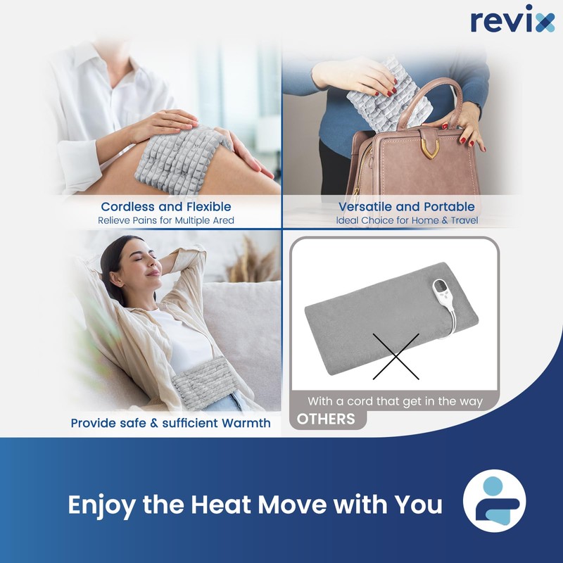 REVIX Microwave Heating Pad, 6 * 12" Multipurpose Heating Pad
