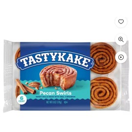 Tastykake Pecan Swirls, Cinnamon and Pecan Filled