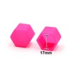 Sourcing Map 20 Pcs 17 x 19 mm Pink Glowing