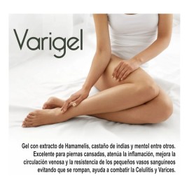 3 Varigel, Gel Auxiliar Para Piernas Cansadas, Varices. Mentol