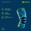 BAUERFEIND Unisex Adult Knee Support, Knee Sports Bandage, All Black,