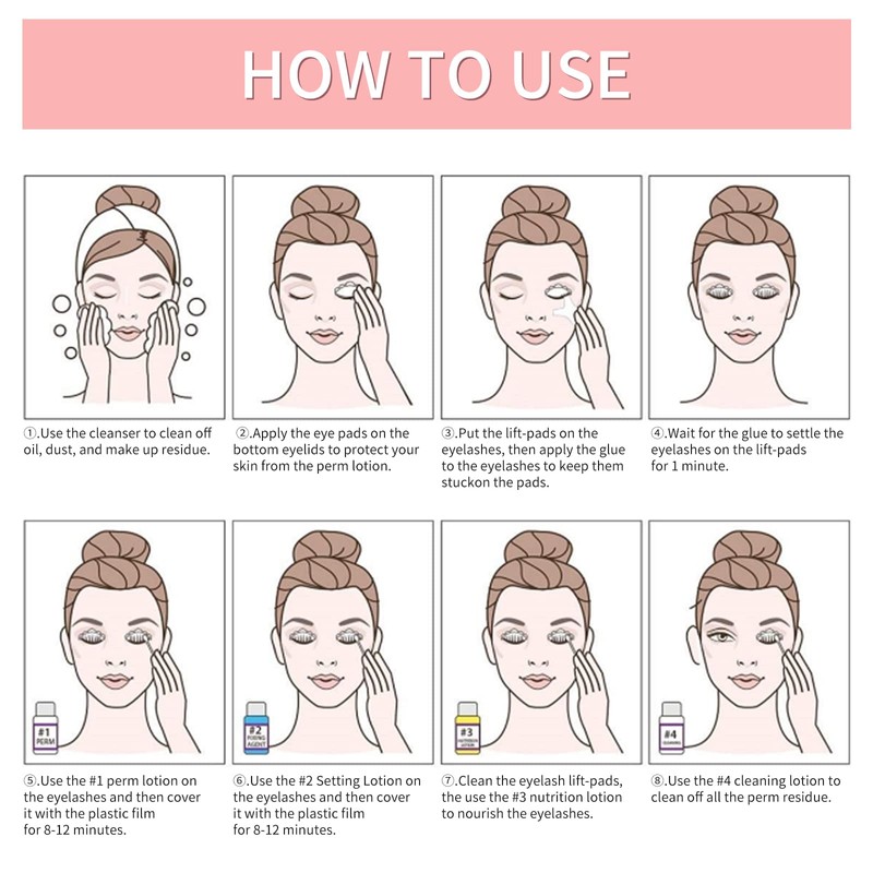 ICONSIGN Lash Lift Kit, Professional Salon Semi-Permanent Curling Eyelash Perm