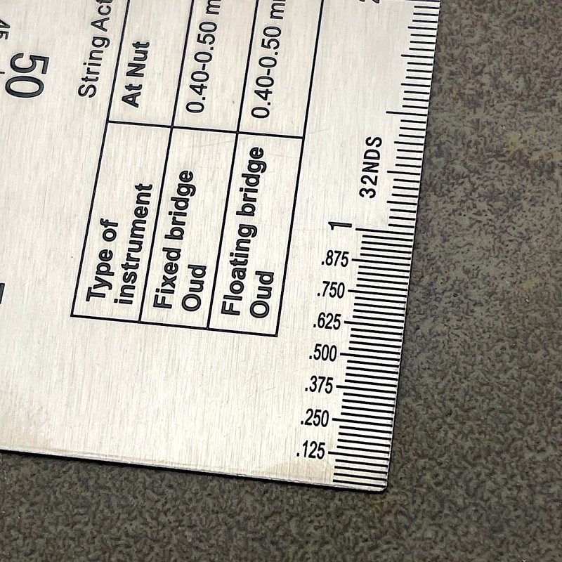 Guitar String Action Gauge - GWSAG