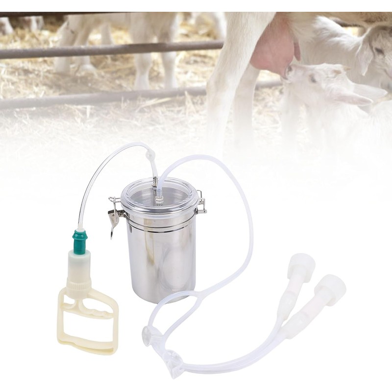 Manual Milking Machine, 2000ml Effort Saving Cow Milking Machine Cow