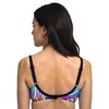 VIVISENCE Bikini Top Padded with Underwire Adjustable Straps Tropical Pattern