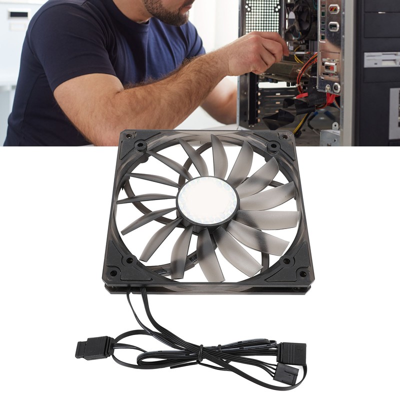 140mm PWM ARGB Fan Ultra Thin 15mm MFDB Dynamic Pressure