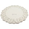 40 X White Round LACE DOYLEYS - 22cm/8.5" Quality Disposable