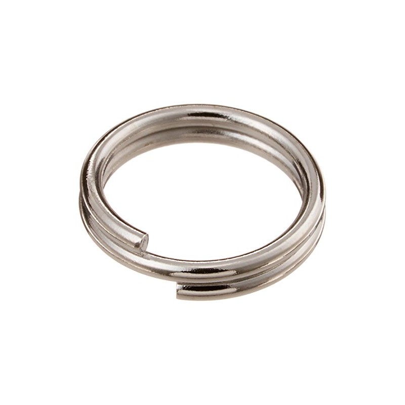 Nissa Chain P-835 Stainless Steel Double Ring, 0.4 x 3.9