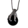 The Quiet Witness 4031852 AEAONMS Masonic Black Stone Necklace Freemason