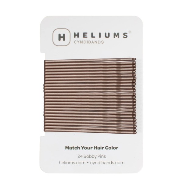 Heliums 2.5" Extra Long Wavy Easy Open Bobby Pins - Pack of 24 - Tan