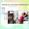 Medanera 72 Pcs Mini Disposable Toothbrushes Bulk 5-in-1 Individually Wrapped