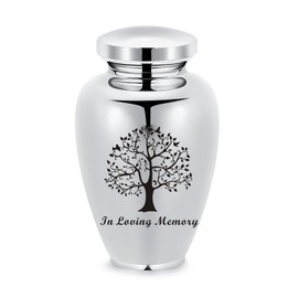 Large Urns for Dog Cat Ash Cremation Urns for Human Ashes Stainless Steel Funeral Memorial Keepsake Urns for Ashes Holder