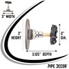 PIPE DECOR Coat Hook Black Industrial Water Spigot Valve Wall