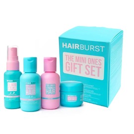 HAIR BURST Travel Gift Set - Mini Shampoo & Conditioner Set, Nourishing Mask and Volumising Elixir for Longer, Stronger and Healthier Hair Perfect for Travelling and Gifting
