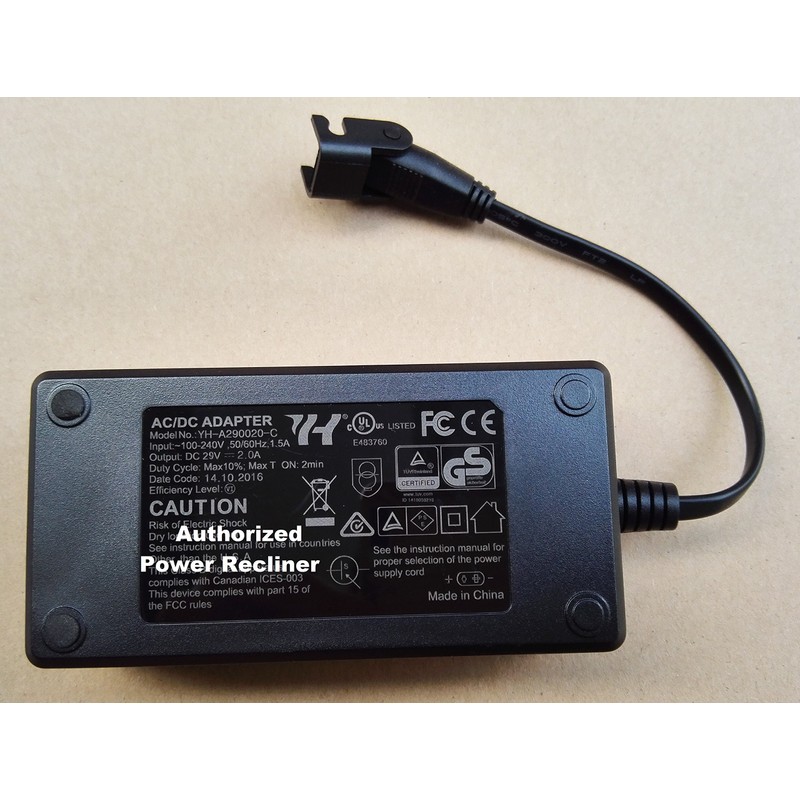 Power Recliner or Lift Chair AC/DC Power Supply Transformer 29V