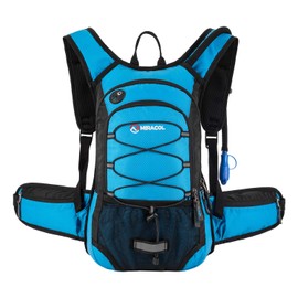 Hydration Pack Hiking Water Backpack - Miracol Insulated Water Bag with 2L Bladder Violet