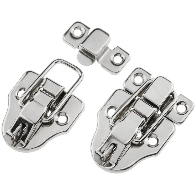 safycaby 2 PCS Metal Duckbilled Box Hasp Lock Toggle Latch