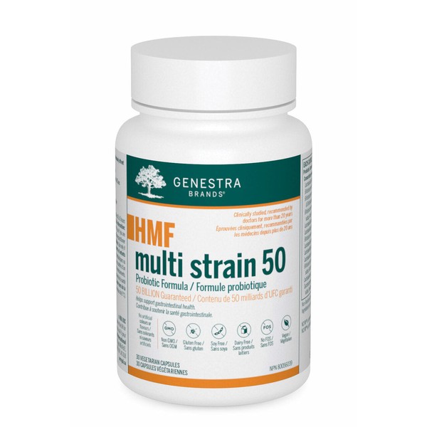 Genestra HMF Multi Strain 50, 30 Vegetarian Capsules