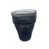 Essentials Wire Mesh Waste Basket (6, Black)