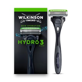 Wilkinson Sword Hydro 3 Men’s Razor Handle, Blade Refill, 1 Pack