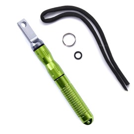 Fire Starter Kit with Lanyard - Ferrocerium - (Neon Green) - for Camping, Hunting, Fishing, Power Outages, Survival, Safety