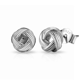 Philip Jones Sterling Silver Thank You for Helping us Tie The Knot Earrings