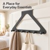 Over-the-Door Hook Rack - 6 Aluminum Hooks for Coats, Hats,