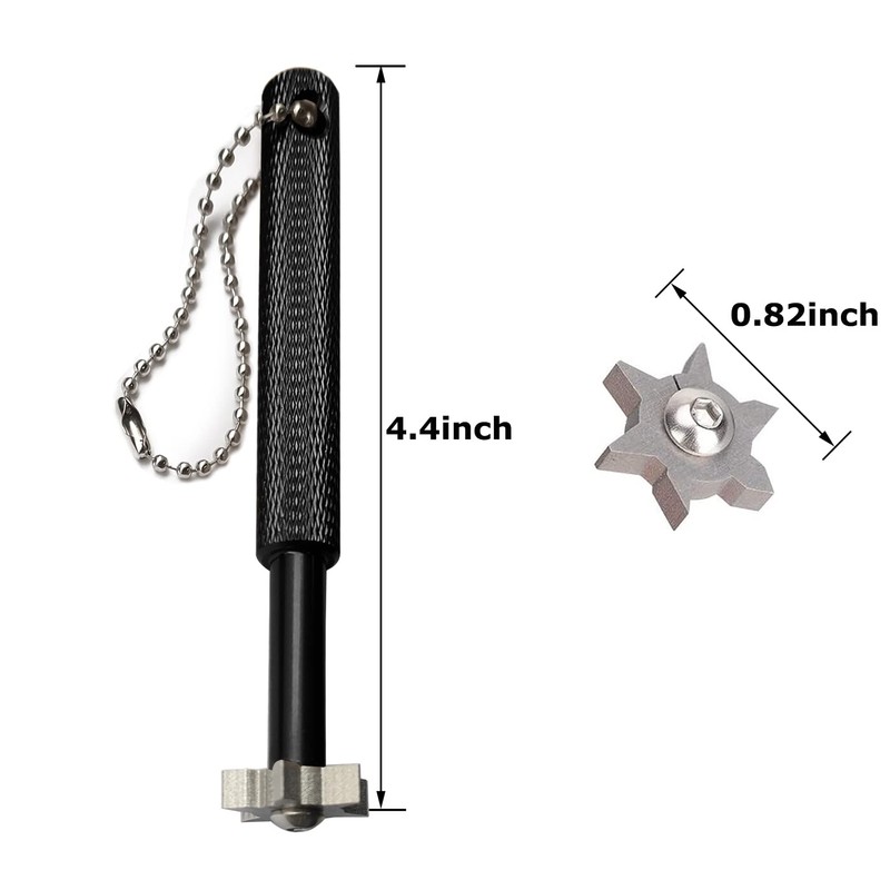 Betgod Groove Sharpener with 6 Heads - Golf Club Groove