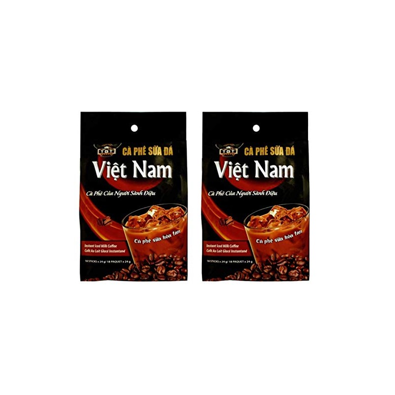 TGT Instant Iced Milk Coffee, Original Vietnamese Instant Coffee Mix,