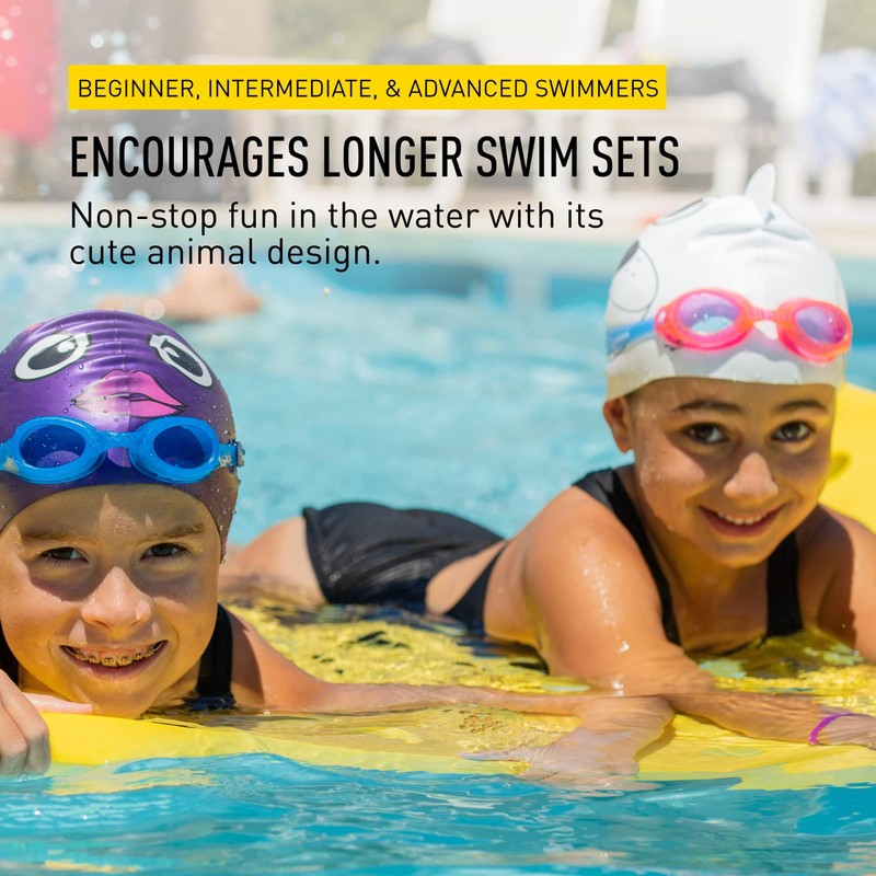 FINIS Animal Head Swim Cap (Polar Bear)