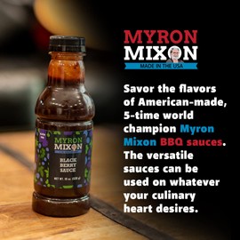 Myron Mixon BBQ Sauce | Tangy Sweet | Champion Pitmaster Recipe | Gluten-Free BBQ Sauces, MSG-Free, USA Made | 19 Oz Bottle